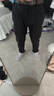 真维斯休闲裤男春夏新款宽松直筒男士商务长裤子男时尚百搭男装 6602黑色 31 实拍图