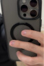 ROCK适用苹果16Promax手机壳iPhone16Promax保护套磁吸Magsafe防摔镜头全包精孔简约不粘指纹男女黑色 实拍图