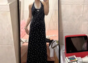 允橘吊带连衣裙裙子女夏季2026新款长裙法式碎花度假海边沙滩裙纯欲 蓝色扭结碎花挂脖连衣裙 M 建议95-105斤 实拍图