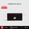 CHARLIE & KELLI官网 CK轻奢包包女包2025新款零钱包长款简约多卡位手拿包 黑色【京仓速达 礼盒包装】 实拍图