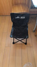 野徒者户外折叠椅子便携式板凳钓鱼椅美术生休闲马扎摆摊露营折叠桌椅子 大号-耀夜黑+收纳袋 便携露营桌椅 实拍图