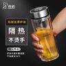 希诺双层玻璃杯男家用商务办公泡茶杯子过滤车载水杯XN-9301 265mL 实拍图