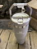 STANLEY拎拎杯吸管杯水杯保温杯大容量办公车载不锈钢杯子887ML-烟灰  实拍图