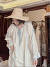 韩姿朵（Hanziduo）双层纱布棉纱情侣睡衣女春秋款纯棉麻长袖夏泡泡纱婴儿棉男家居服 3221女 L 实拍图