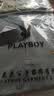 花花公子（PLAYBOY）高档100%纯棉夏季短袖t恤男士高档翻领polo衫透气吸汗休闲上衣 短袖YW7702蓝色 4XL 190建议180-210斤 实拍图