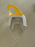 儿童餐椅宝宝吃饭靠背座椅儿婴儿卡通叫叫椅吃饭餐椅幼儿园小板凳 8399黄色印花椅 实拍图
