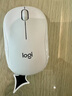 罗技（Logitech）M221 轻音鼠标 无线鼠标 办公鼠标 对称鼠标 带无线微型接收器 米白色 实拍图