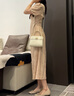 GUSKI包包女包奢侈品牌斜挎包女2025新款手提凯莉包女生生日礼物送老婆 白色【white】 精美礼盒装 实拍图
