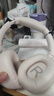 QCY H3 主动降噪 头戴蓝牙耳机重低音无线耳麦手机听力超长待机适用于全手机通用三角洲行动电竞 白色 实拍图