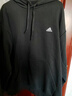 adidas休闲加厚毛圈连帽卫衣套头衫男女阿迪达斯官方轻运动   黑色   XL 实拍图