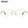 精工(SEIKO)眼镜框男款半框钛材远近视光学眼镜架HT01080 25 55mm金色/银钯色 实拍图