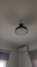 雷士（NVC）LED照明风扇灯吊扇灯北欧餐厅卧室黑色灯具全光谱1级能效遥控42寸 实拍图