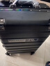 旅刻铝框行李箱大容量箱拉杆箱可坐旅行箱高颜值出差学生加厚密码皮箱 尊贵黑【加厚PC箱-结实抗摔】 20英寸 【航空登机箱免托运】 实拍图