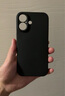 品胜适用苹果16手机壳 iPhone16柔性液态壳全包防摔防磨防震亲肤男女款超薄保护套软壳 黑色 实拍图