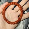 石玥珠宝收藏级凉山南红玛瑙手串直切桶珠转运珠手链男女士款礼物7x6mm 晒单实拍图