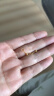 行金银中黄金耳钉足金经典简约小圆珠耳饰送女友送圣诞节礼物 光珠耳钉约0.32克  多退少补 小圆珠约3mm 实拍图