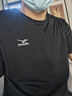 美津浓（MIZUNO）短袖t恤男士凉感冰丝夏季薄款户外青年速干衣 黑色【2104】 XL 实拍图