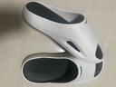 利达妮（TZLDN）踩屎感拖鞋男士夏季外穿厚底居家用浴室洗澡防滑运动户外凉拖鞋男 黯日白黑 【店长推荐】 44-45 【标准码】 实拍图