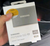 三星（SAMSUNG）T7/T7shield/T9/移动固态硬盘type-c接口NVMe加密移动ssd游戏机大容量外置存储15手机外录直连安卓 T7 太空灰|金属机身 名片大小 2T 实拍图