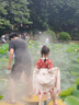 罗蒙儿童汉服春秋季女童唐装中国风女孩古装毕业演出服 敦煌橘 130 实拍图