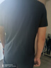 罗蒙短袖t恤男士夏季冰丝高端商务休闲纯体恤装polo半袖衫上衣百搭服 黑色 XL 【建议120-140斤】-面料升级 实拍图