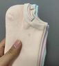 棉十三10双诸暨袜子女短袜【夏季薄款】防滑不掉跟网眼船袜百棉短筒袜 实拍图