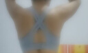 Keep速干运动内衣女高强度瑜伽美背收副乳防震跑步背心 安静灰  L  实拍图