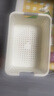 名创优品同款 杂物收纳筐塑料桌面收纳盒厨房橱柜零食玩具整理筐 奶油色高款大号 实拍图