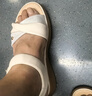森达时装凉鞋女款夏新商场同款厚底休闲凉鞋XMH01BL5 米白 36 实拍图
