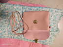 MERKEL单肩包女士包包新款潮迷你手机零钱锁扣斜挎包小方包 情人节礼物 粉色 实拍图