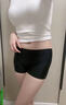 裤袜菇凉女生安全裤夏季外穿高腰紧身收腹高弹力防走光纯棉透气打底短裤 黑色【一条装】抑菌 免穿内裤 M 码（80-95斤可选） 实拍图
