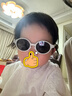 kocotreekk树婴儿眼镜防晒宝宝墨镜男宝幼儿太阳镜偏光女宝潮杏子灰 实拍图