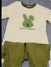 艾诺轮女童夏装套装中大童夏季女装儿童装女孩短袖t恤长裤两件套衣服 R兔套装-绿 160 建议身高150-160CM左右 实拍图
