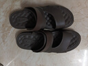 美人桥男士舒适轻便一体成型EVA软底外穿凉拖日常休闲凉鞋1022 棕色 42 实拍图