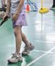 班尼路童装女童裙裤儿童运动半身裙夏季女孩凉感速干裤网球训练服夏装 紫BNL抱心兔粉硅胶印XS 130 【推荐体重45-56斤】 实拍图