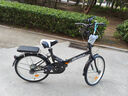 EG7折叠自行车成人女超轻便携单车变速大人迷你小型轮20寸男学生 免安装|旗舰单速【骑士黑】 22英寸【适合身高:150-175CM】 实拍图