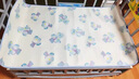 babycare婴儿凉席宝宝透气吸汗婴儿床冰丝席儿童水洗泡泡树蓝65*120CM 实拍图