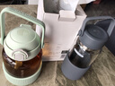 北鼎（Buydeem）泡茶随手杯 茶水分离家用耐高温玻璃杯便携办公水杯节日送礼 【水墨灰】畅快饮|茶水分离630ml 实拍图