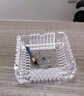 DKO玻璃烟灰缸创意水晶家用客厅防飞灰办公室用大气轻奢高级感上档次 10.5cm方形烟灰缸（透明） 实拍图