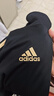 阿迪达斯 （adidas）外套男春季运动休闲立领夹克户外防风运动服 黑/金（薄款） XL  实拍图