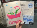 【全网低价】国誉(KOKUYO)B5活页纸Campus活页本替芯笔记本子活页纸内页 5mm方格 50张/本 1本 WCN-CLL1514N 实拍图