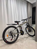 凤凰（Phoenix）可折叠山地车自行车成人男女新款式学生12到18岁变速越野软尾单车 辐条轮/双避震【密封全轴承】钢架肖灰 24寸-24速【身高138-168cm】 实拍图