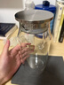 Glasslock凉水壶高硼硅玻璃茶水分离耐高温冷水壶泡茶壶家用玻璃果汁杯1.1L 实拍图