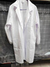型彬白大褂长袖护士服医生大码加肥男女学生化学实验服加厚纯棉白大衣 薄款松紧袖 3XL 185xxxl 实拍图