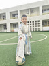 安妮优儿汉服男童春款2025儿童古装男孩国风男生春秋唐装夏季 蓝色 110 实拍图