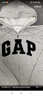 GAP男女装春季款字母logo拉链连帽卫衣宽松外套美版868454 灰色 L 美码 XL亚洲码185/104A 实拍图