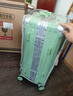 左汀Pro版多功能行李箱铝框拉杆箱结实抗压大容量旅行箱学生密码箱 果绿色【中置铝框+铝合金包角】 28英寸 ，适合7-15天长途旅行 实拍图