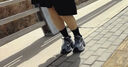 骆驼（CAMEL）【银月】老爹鞋女撞色厚底休闲鞋 L24A255753W 灰/枪/黑(透网) 37 实拍图