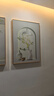 猫九酱奶油风客厅装饰画大气轻奢沙发背景墙挂画吉象卧室床头三联壁画 实拍图