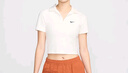 耐克(NIKE)女短袖T恤 POLO衫 运动休闲 简约时尚 DV7885-133白M 实拍图